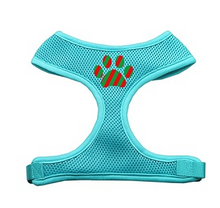 Load image into Gallery viewer, Christmas Paw Print Soft Mesh Harness