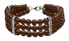 Load image into Gallery viewer, Three Row Pearl Necklace